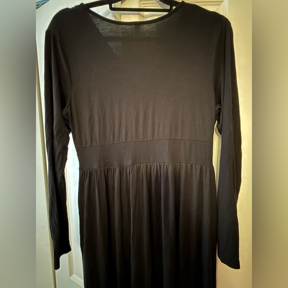Women’s black empire waist maxi dress size extra large - Picture 6 of 7